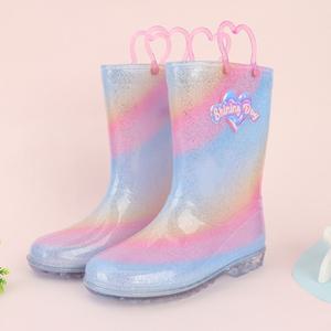 윙하우스 레인보우그라데이션레인부츠 어린이 유아 유치원 아동 레인부츠 여아 초등학생 캐릭터
