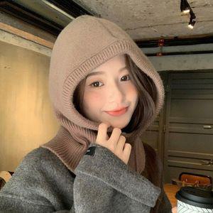 [유토피아]여성 넥워머 넉넉한 사이즈 니트 바라클라바 브라운 바바클라바 바나클라바 바리클라바