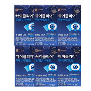 종근당건강 아이클리어 루테인 지아잔틴 6박스(6개월분)