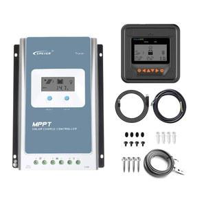 EPEVER 40A MPPT 태양광 충전 컨트롤러 100V PV Max 입력 음극 접지 LiFePo4 배터리 충전기 W / MT50 원격 미터 및 온도 센서 Tracer4210AN