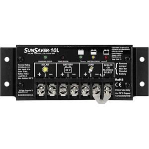 모닝스타 선세이버 10A PWM 태양광 충전 컨트롤러(SS-10L-24V) - 24V 배터리, 4단 배터리 충전, LVD, HazLoc 정격, 저소음, 5년 WTY용 패널 레귤레이터 미국에서 설계됨