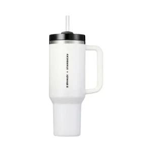 [정품] 스타벅스 24 SS 스탠리 화이트 켄처 텀블러 1183ml Starbucks Stanley White Quencher Tumbler 5670