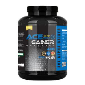 에이스알파 게이너 (4KG) 단백질 헬스 보충제 프로틴 웨이 쉐이크 보조제 파우더 홈트