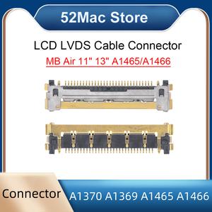 골든 LCD LED LVDS 케이블 커넥터 호환 맥북 에어 A1370 A1369 A1465 A1466 2010-2017 년용 10개 30 핀