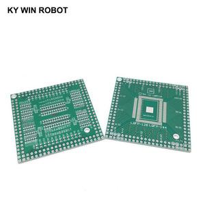 SMD 턴 DIP CPU 넓은 0.5mm IC 어댑터 소켓 플레이트 PCB QFP EQFP TQFP LQFP144 LQFP128 1 개