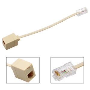 유선 전화 연장 코드 어댑터 RJ45-RJ11 랜선 랜 케이블 분배기 8 핀-6P4C 핸드셋 와이어 컨버터 변환기 M-F