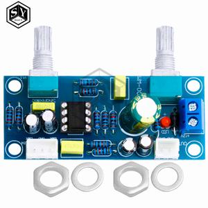 단일 공급 로우 패스 필터 보드 NE5532 DC 12V-25V 22Hz-300Hz 서브우퍼 프리 앰프 회전 전위차계 포함