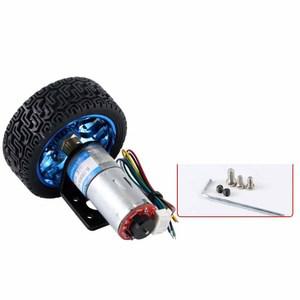 스마트 차량 모터 세트 JGA25-371 인코더 휠 고정 커플 링 기어드 원격 리모컨 25mm DC 전기 DIY