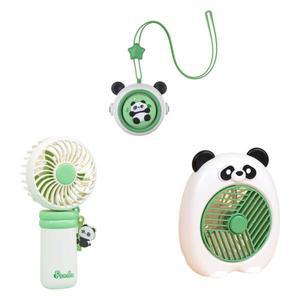 Panda 개인 선풍기 경량 여행 실용적 편리한 소형 냉각 침실 책상 사무실 3 풍속