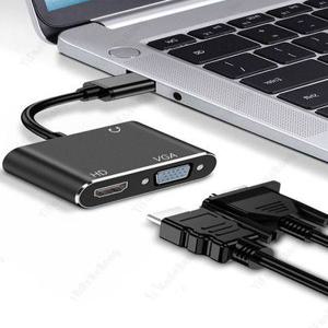 USB3.0-HDMI 호환 VGA 어댑터 Mac OS Windows 7/8/10/11 노트북 PC암 변환기에 1920x1080P 듀얼 출력 남성