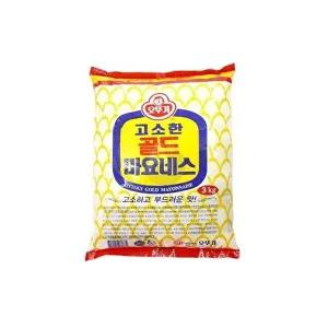 [셀러허브 패션][JHQSQEN9_52EN]골드 마요네즈 파우치 3Kg 대용량 파우치