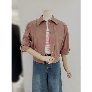 [갤러리아] [SOUP] 7부소매 이중 덧장 크롭 셔츠 SB3LS94