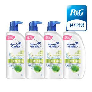 헤드앤숄더 애플프레쉬 약산성 두피 트리트먼트 850ml 4개