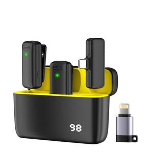 소프트폼 마이크 커버JOCEEY Wireless Lalier Microphone 안드로이드iOS 폰용 프로페셔널 무선 라벨리어 마