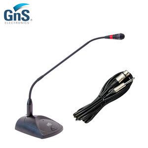 GNS GN-5000S + 케이블포함 구즈넥마이크 강의 회의 교회 교탁 방송 설교용 단일지향성 잡음에강한 마이크