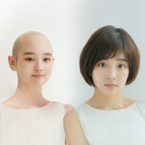 탈모 항암가발 인모 블랜딩 no73 여자가발 통가발