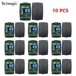 범용 차고 문짝 리모컨 리시버, 모터 조명 스위치용 컨트롤러, 433.92MHz, 2 채널, 12-24V, 10 개