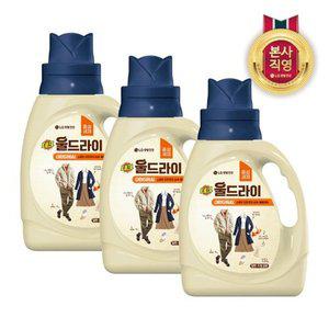 [엘지생활건강]테크 울드라이 중성세제 오리지널 용기 1.5L x 3개