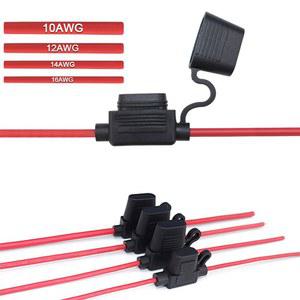 소켓 5PCS 10AWG 50A 전원 14 미니 홀더 자동차 20A 12 16 퓨즈 케이블 방수 30A 와이어 자동 중형 10A 소형 블레이드