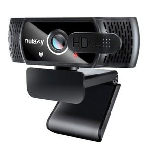 Nulaxy USB 웹캠(마이크 포함), 노트북 PC 데스크톱용 HD 1080p 웹캠(프라이버시 커버 조명 보정, 통화용 웹 카메라, 온라인 수업, 스카이프, 줌, 페이스타임, 스마트 TV