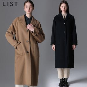 [리스트(LIST)] 울 래글런 핸드메이드 코트 (택가격: 398000원)