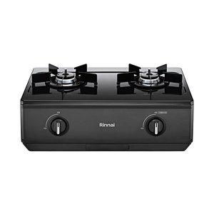 [린나이]AA가스레인지 2구 건전지 그라파이트 블랙 RTR-H2200_s