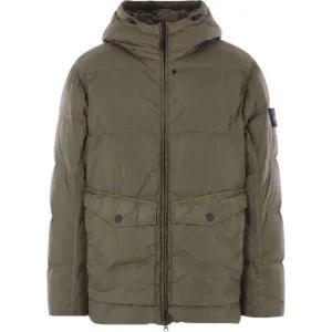 (당일) 25FW 스톤 아일랜드 크링클랩스 NY 리사이클 나일론 그린 패딩 자켓 K2S
