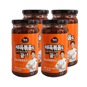 백종원 매콤한 만능 양념장 소스 370g 4개
