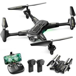 카메라가 장착된 SYMA 드론, 초보자를 위한 X710W FPV HD 1080P 카메라 광학 흐름 위치 지정이 가능한 접이식 쿼드콥터 선물, 탭 , 모드, 24분 긴 비행 시간
