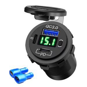 소켓 방수 USB 시거잭 포함 포트 충전기 차량용 전원 24V PD 12V