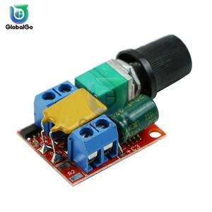 5A 전압 조절기 미니 PWM DC 모터 속도 컨트롤러 3V-35V 속도 조절기 제어 스위치 LED 디머 DC 5V 12V 24V