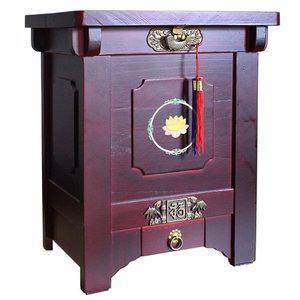 오동나무 상감 원목뒤주 20KG 쌀통 쌀보관함 쌀독 (W3D2613)