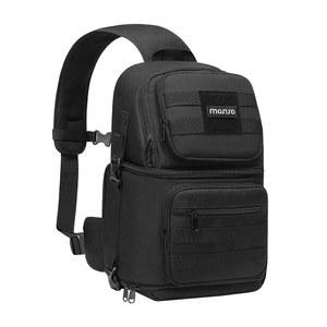 [미국배송] MOSISO 카메라 슬링백 DSLR/SLR/거울 전술 슬링팩 캐논/니콘/소니/후지와 없는 홀더 탈착식 인서트 케이스 모듈식 사진 백 블랙 삼각대 및 크로스바디 호환되는