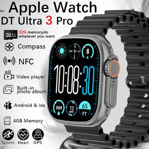 DT Ultra 3 Smartwatch Amoled 화면 4GB MP3 MP4 플레이어 블루투스 네트워크 공유 앱 스토어 ChatGPT 스마