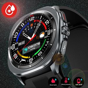 호환 2025 건강 트랙 Smartwatch 공기 펌프 에어백 진정한 혈압 건강 측정 스마트 시계 남성 여성 혈액 산