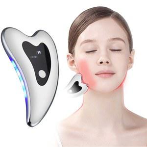 LED 마사지기 괄사 얼굴 넥 목 방지 제거 도구 이중턱 트닝 마사지 페이스