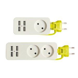 여행용 USB 멀티탭 1 컨버터 연장선 USB플러그 도넛 5m 콘센트 경량 4USB 1구