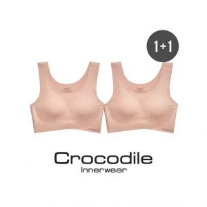 크로커다일 이너웨어 [크로커다일] 모달써모라이트 감탄브라 U넥 2종 베이지 CDWBR3O022 225411