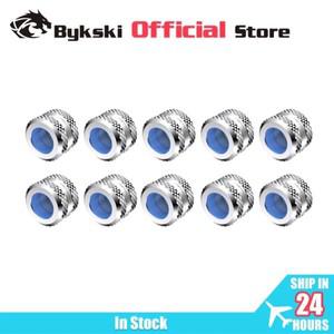 Bykski 단단한 튜브용 수냉식 피팅 G1 4 인치 컴퓨터 액세서리 OD12mm 14mm 로트당 10 개