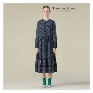 [써스데이아일랜드][Thursday Island] 레이스 핀턱 패턴 원피스(T236MOP156W)