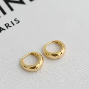 [오노마] ONM 골드 실버 링 귀걸이 여성 심플 써지컬 원터치