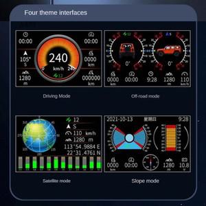 AA-자동차 액세서리 부품 GPS 오프로드 HUD 스마트 속도계 디지털 경사계 고도 마일리지 헤드업 디스플레이