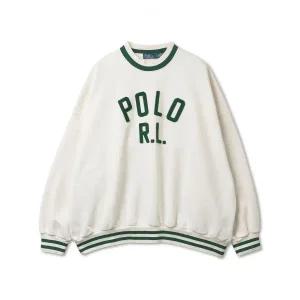 Polo Ralph Lauren 폴로 랄프로렌 [10 ]W 로고 플리스 스웨트셔츠-화이트 WMPOKNINFB20706-100 367521