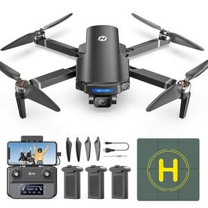 4K UHD 카메라가 장착된 홀리스톤 HS360S GPS 드론 3개의 배터리가 RC FPV 폴더블 쿼드콥터 10000피트 변속기 팔로우 미 오토 스마트 리턴 브러시리스 모터 초보자 모드 249g