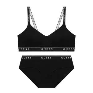 게스언더웨어 GUESS UNDERWEAR 컴피 브라렛 팬티 세트 - 블랙 579947