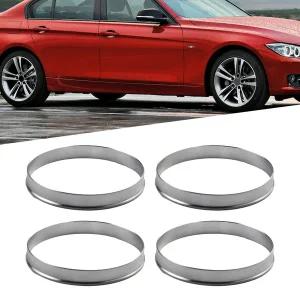 자동차휠캡 BMW 호환 1 / 3 4 5 7 시리즈용 자동차 타이어 센터링 허브 센트릭 링 휠 보어 센터 OD 74.1mm