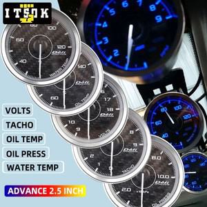 Defi Advance A1 탄소 섬유 자동차 게이지, 레이싱 스포츠 JDM 계량기 게이지, 수온 볼트, 자동차 개조 게