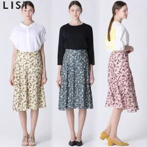[리스트] 레오파드 언밸런스 플레어 스커트