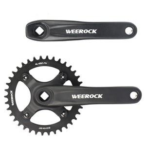 W RO 38T/ 42T 자전거 크랭크셋 MTB 크랭크 세트 알루미늄 합금 1 PCS 체인링 단속 자전거용 170mm 암 104BCD 및 6/7/8/9/10/11 스피드 MTB 접이식
