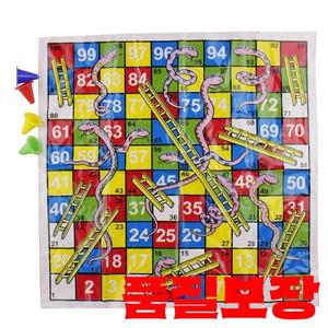 재미 있은 뱀과 사다리 체스 게임 어린이를위한 교육용 접이식 판 장난감 보드 파티 생일 선물